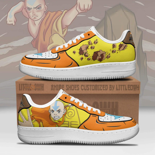 Aang Anime Sneakers Custom Earthbending Avatar: The Last Airbender Anime Shoes