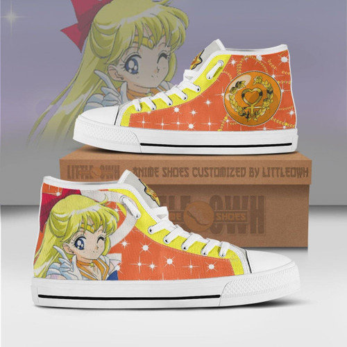 Sailor Venus High Top Shoes Custom Sailor Moon Anime Canvas Sneakers