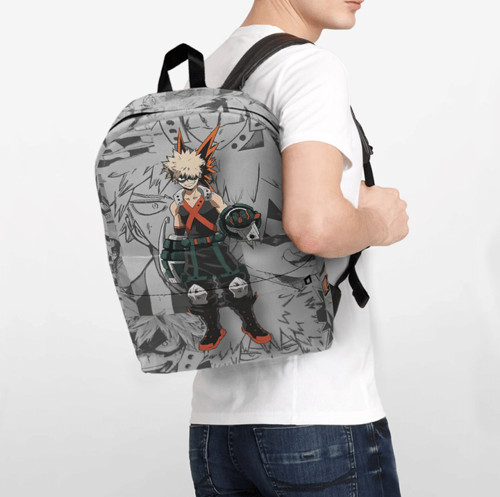 Black Bakugou My Hero Academia Anime School Backpack-bestieshoes.com-1