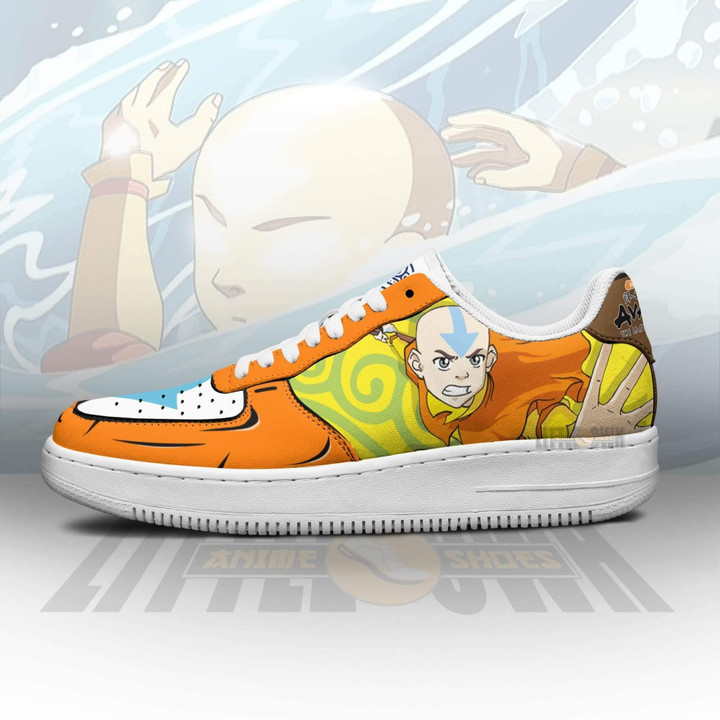 Aang AF Sneakers Custom Waterbending Avatar: The Last Airbender Anime Shoes - LittleOwh - 4
