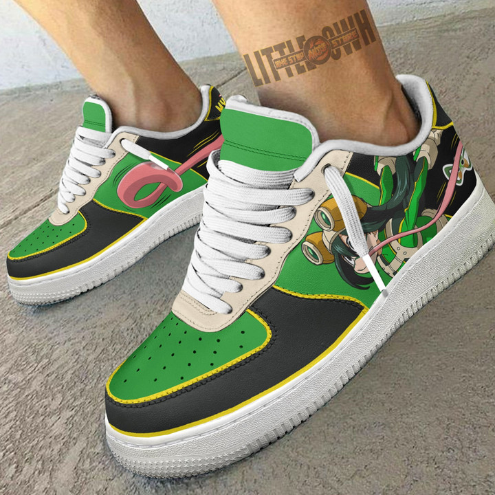 Froppy AF Sneakers Custom My Hero Academia Tsuyu Anime Shoes - LittleOwh - 4