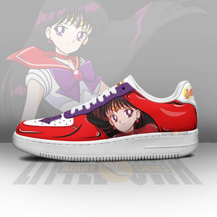Sailor Mars AF Sneakers Custom Sailor Moon Anime Shoes - LittleOwh - 4