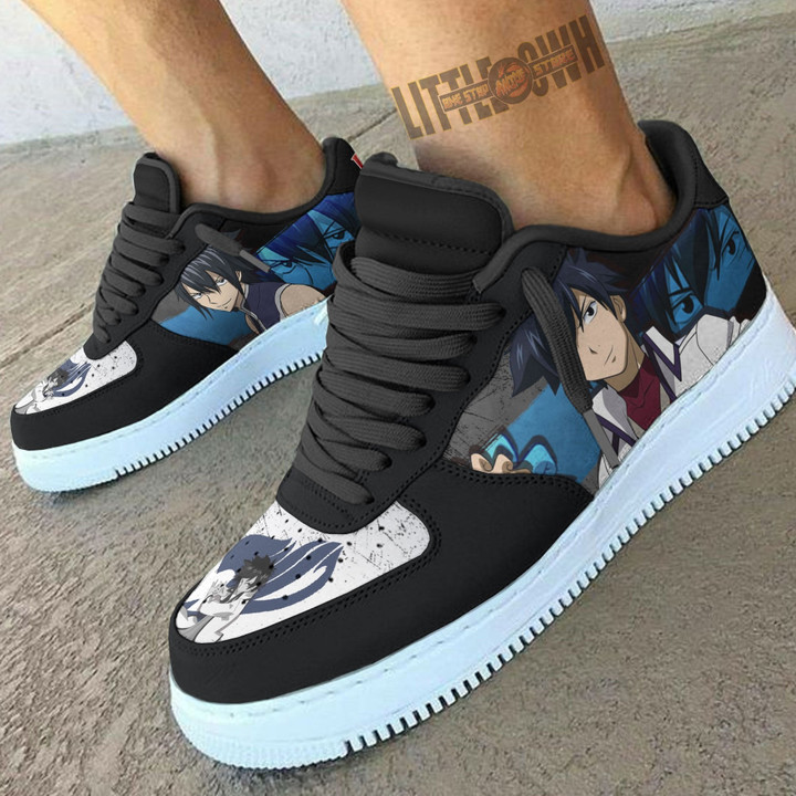 Gray Fullbuster AF Sneakers Custom Fairy Tail Anime Shoes - LittleOwh - 4