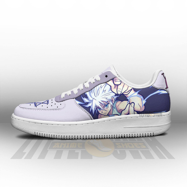 HxH Killua Zoldyck AF Sneakers Custom Hunter x Hunter Anime Shoes - LittleOwh - 4