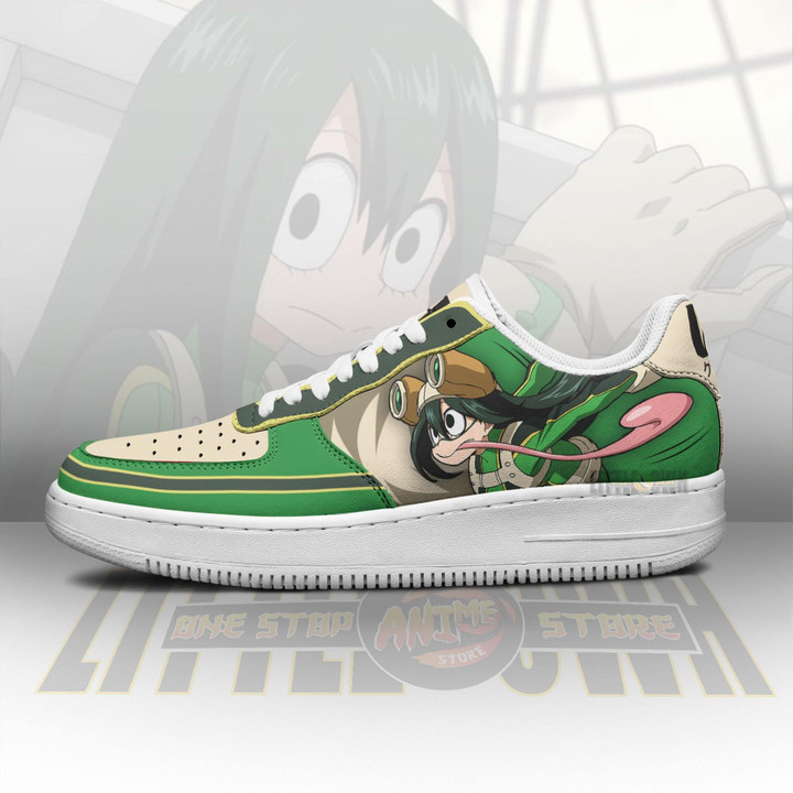 Tsuyu Asui AF Sneakers Custom My Hero Academia MHA Anime Shoes - LittleOwh - 4