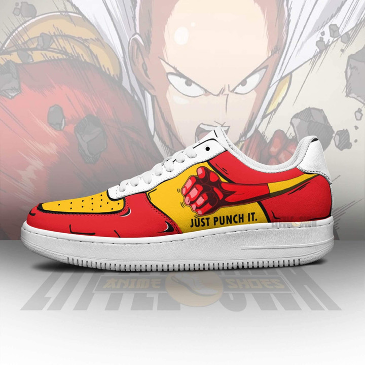 One Punch Man AF Sneakers Custom Saitama Just Punch It Anime Shoes - LittleOwh - 4