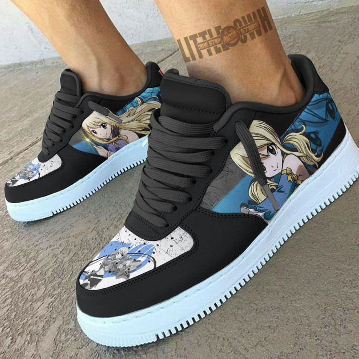 Lucy Heartfilia AF Sneakers Custom Fairy Tail Anime Shoes - LittleOwh - 4