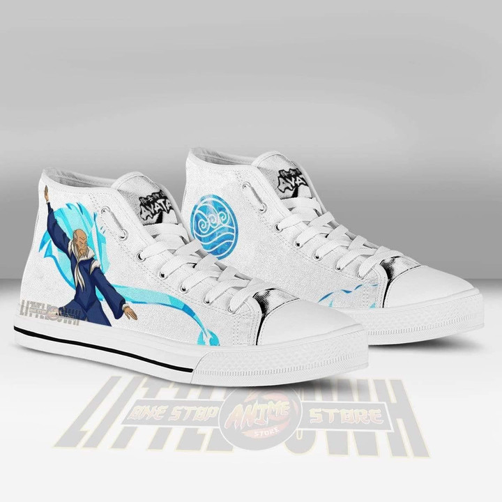 Pakku High Top Canvas Shoes Custom Avatar: The Last Airbender Anime Sneakers - LittleOwh - 3