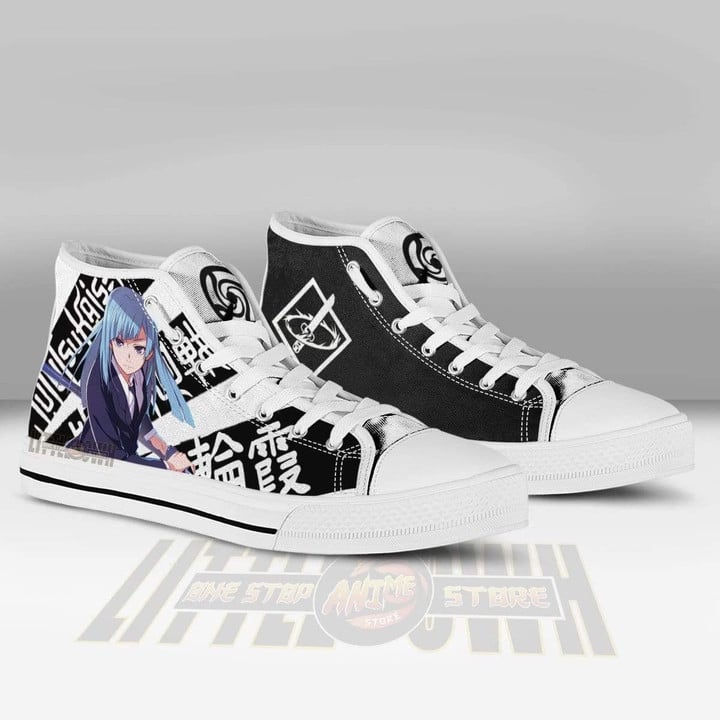 Kasumi Miwa High Top Canvas Shoes Custom Jujutsu Kaisen Anime Sneakers - LittleOwh - 3
