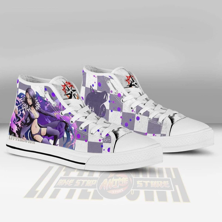 Merlin High Top Canvas Shoes Custom The Seven Deadly Sins Anime Sneakers - LittleOwh - 3