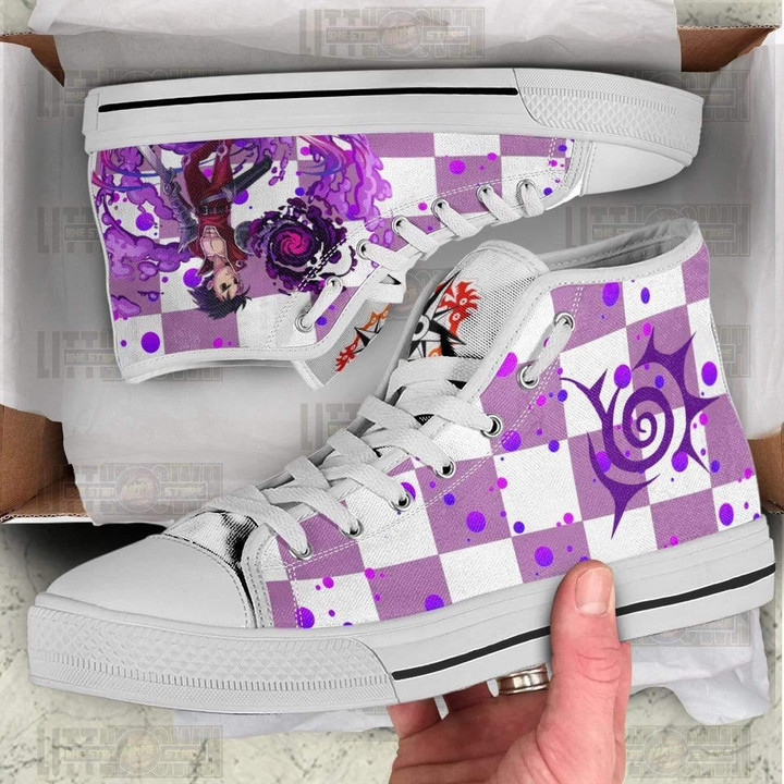 Zeldris High Top Canvas Shoes Custom The Seven Deadly Sins Anime Sneakers - LittleOwh - 3