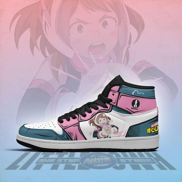 Ochaco Uraraka Shoes Custom My Hero Academy Anime JD Sneakers - LittleOwh - 4