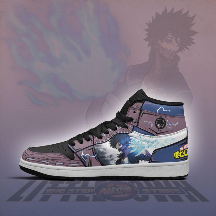 Dabi Shoes MHA JD Sneakers Custom My Hero Academy Anime - LittleOwh - 4
