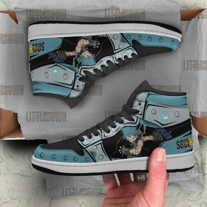 Black Star Shoes Soul Eater JD Sneakers Custom Anime - LittleOwh - 4