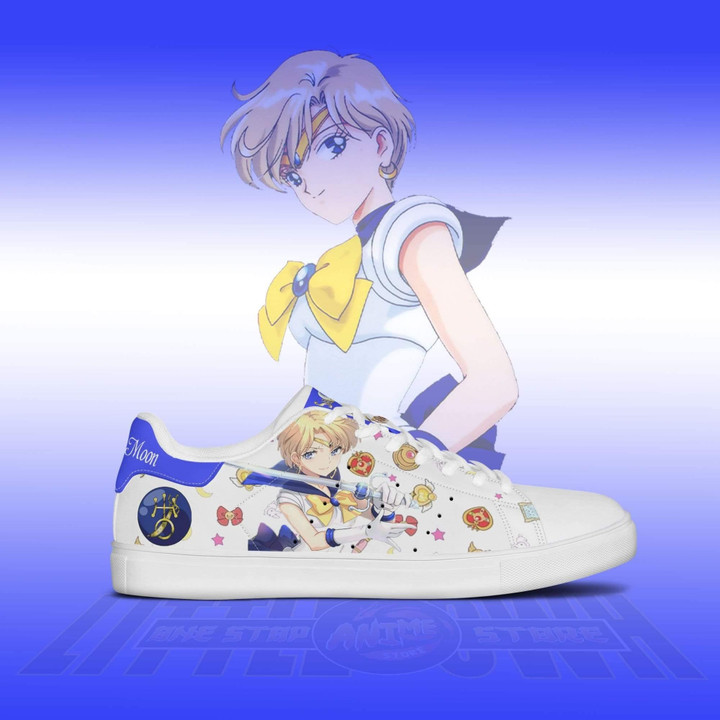 Sailor Uranus Sneakers Custom Sailor Moon Anime Shoes - LittleOwh - 2