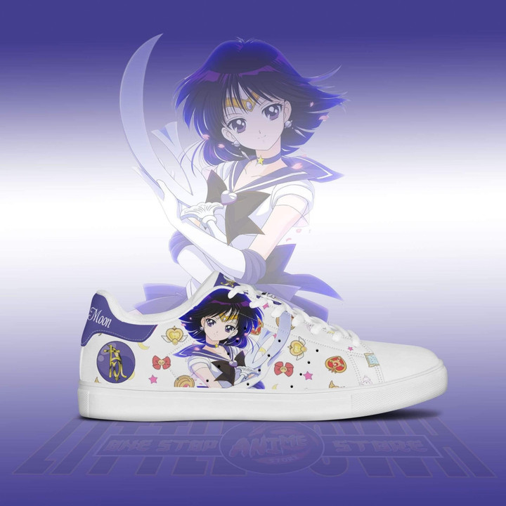 Sailor Saturn Sneakers Custom Sailor Moon Anime Shoes - LittleOwh - 2