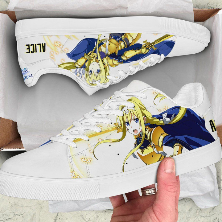 Alice Zuberg Skate Sneakers Sword Art Online Custom Anime Shoes - LittleOwh - 2