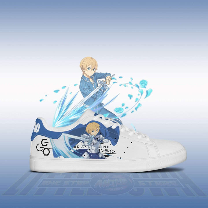 Eugeo Sneakers Custom Sword Art Online Anime Skateboard Shoes - LittleOwh - 2