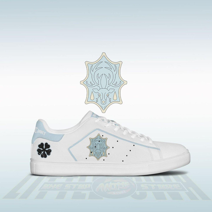 Black Clover Aqua Deer Skateboard Shoes Custom Anime Sneakers - LittleOwh - 2