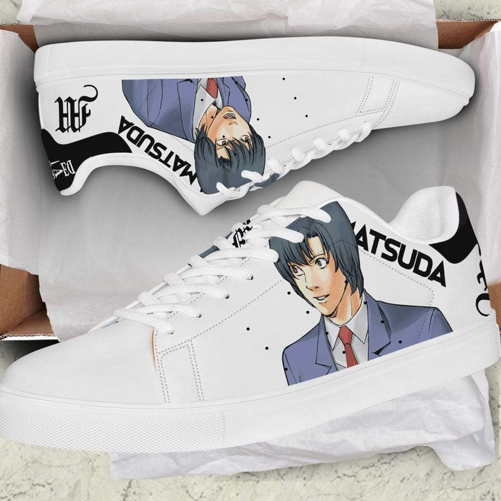 Touta Matsuda Skate Sneakers Custom Death Note Anime Shoes - LittleOwh - 2