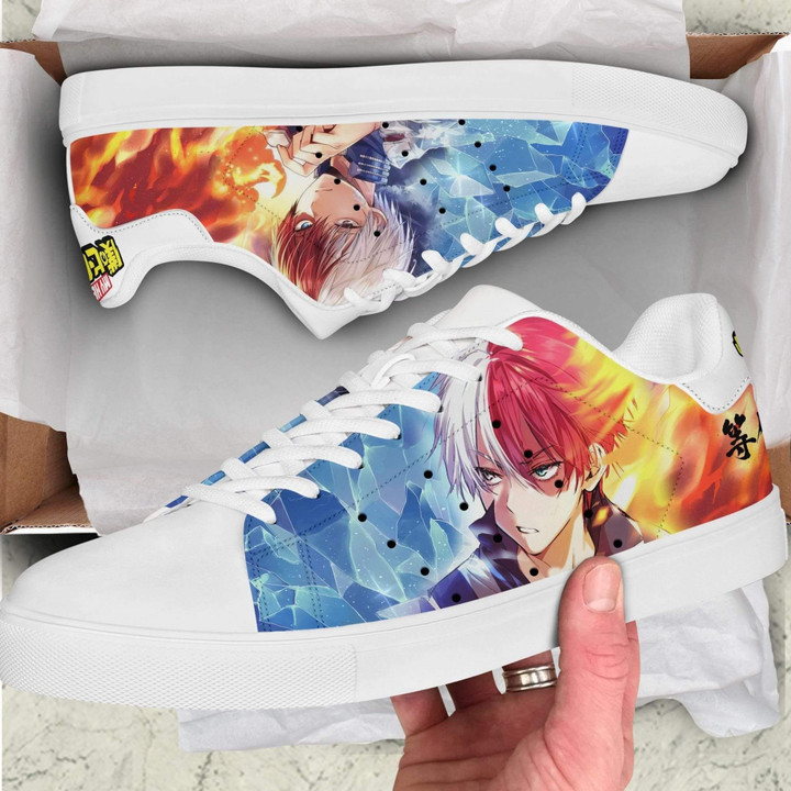 Anime Shoes My Hero Academia Todoroki Skate Sneakers - LittleOwh - 2