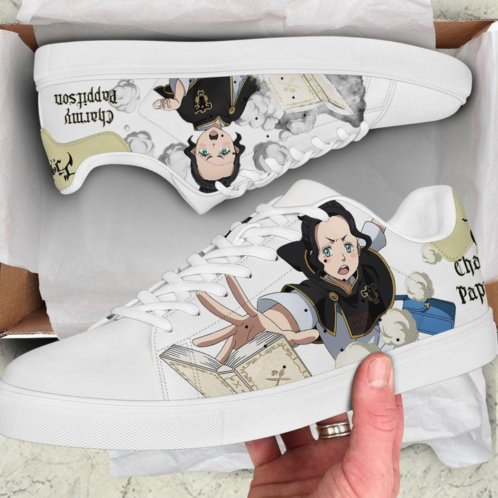 Charmy Pappitson Skate Sneakers Black Clover Custom Anime Shoes - LittleOwh - 2