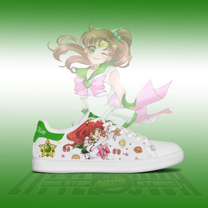 Sailor Jupiter Sneakers Custom Sailor Moon Anime Shoes - LittleOwh - 2