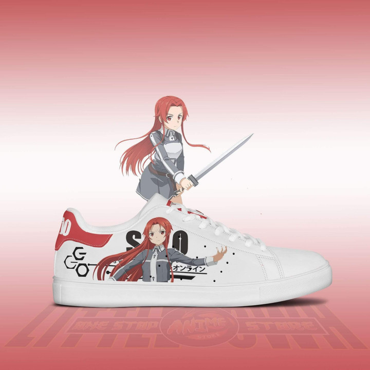 Tiese Shtolienen Sneakers Custom Sword Art Online Anime Skateboard Shoes - LittleOwh - 2