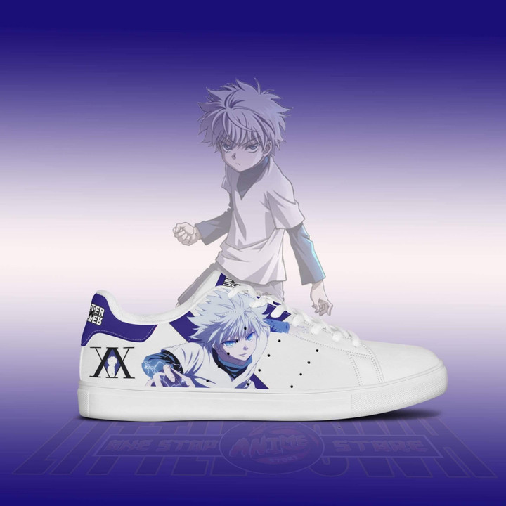 Killua Zoldyck Shoes Hunter x Hunter Custom Shoes Anime Skate Sneakers - LittleOwh - 2