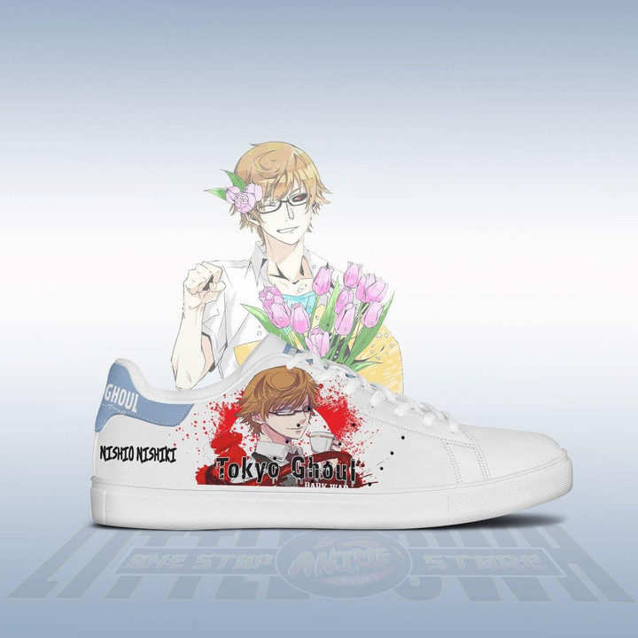 Tokyo Ghoul Nishio Nishiki Skateboard Shoes Custom Anime Sneakers - LittleOwh - 2