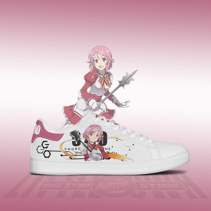 Rika Shinozaki Sneakers Custom Sword Art Online Anime Skateboard Shoes - LittleOwh - 2