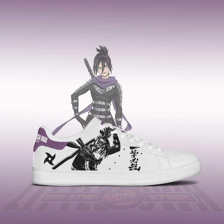 Speed-O-Sound Sonic Sneakers Custom One Punch Man Anime Skateboard Shoes - LittleOwh - 2