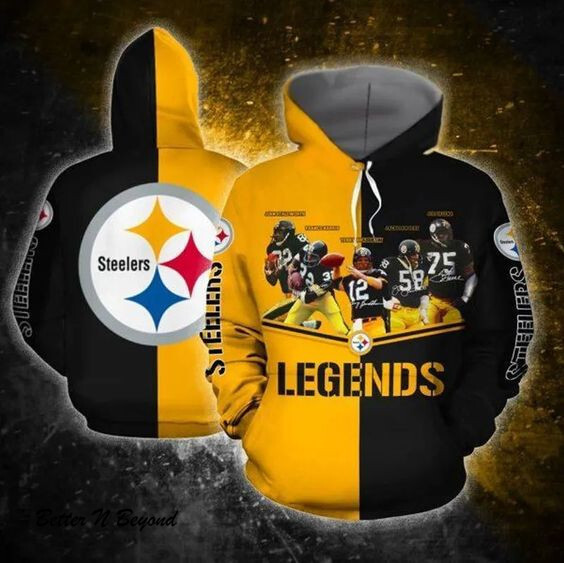 Pittsburgh Steelers Legend All Over Hoodies