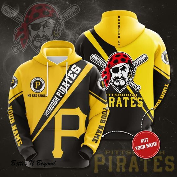 Personalized Pittsburgh Pirates No1632 Custom Hoodie 3D All Over Print
