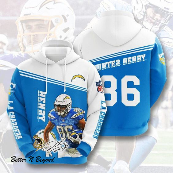 Hunter Henry Los Angeles Chargers Los Angeles Chargers 33 Unisex 3D Hoodie Gift For Fans