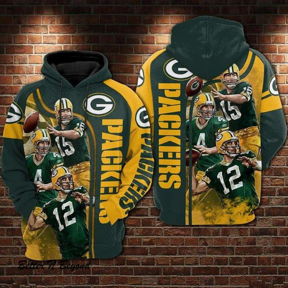 Green Bay Packers Hoodie 3D Style2938 All Over Printed