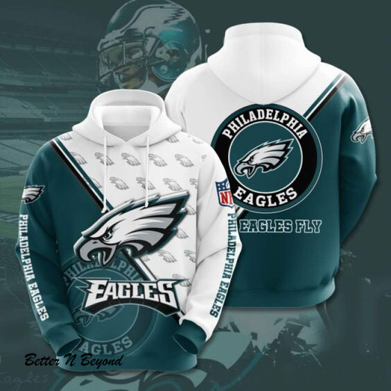 Philadelphia Eagles Hoodie 3D Style3869 All Over Printed