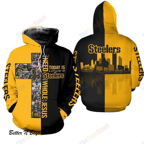 NFL Pittsburgh Steelers Cross New 3D Hoodie Full All Over Print TNT-00450-AUH