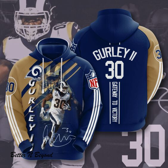 Los Angeles Rams Todd Gurley Ii 85 Unisex 3D Hoodie Gift For Fans