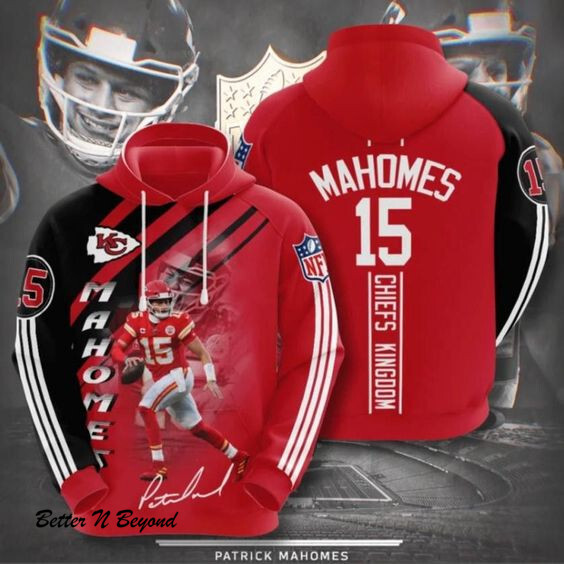 Mahomes 15 Kansas City Chiefs 7 Unisex 3D Hoodie Gift For Fans