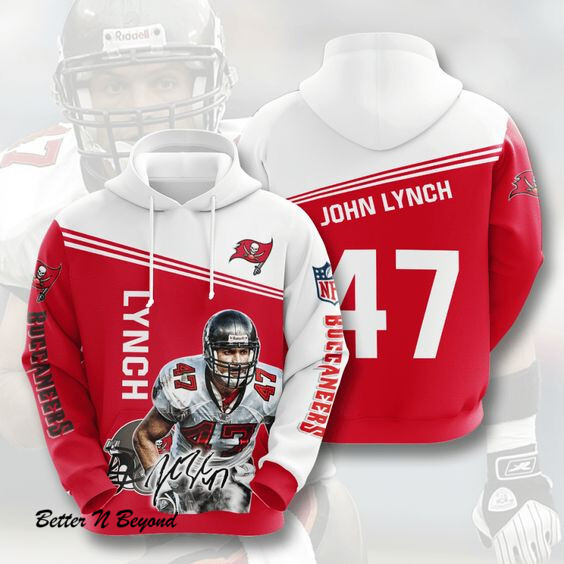 Tampa Bay Buccaneers John Lynch 92 Unisex 3D Hoodie Gift For Fans