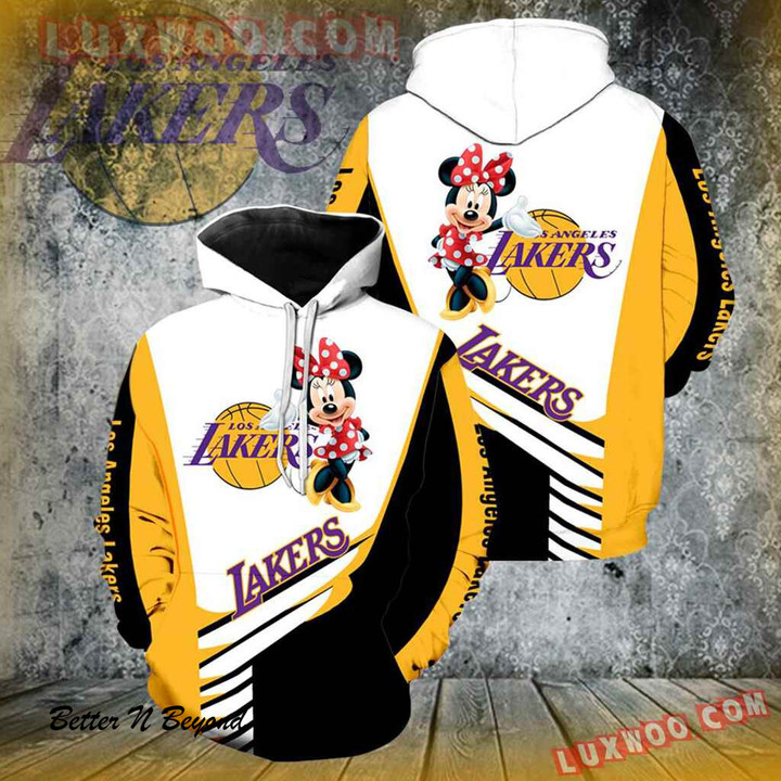 Los Angeles Lakers Minne Mouse Full Over Print K1083