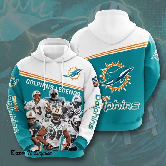 Miami Dolphins Hoodie 3D Style2420 All Over Printed