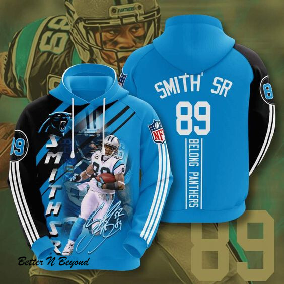Carolina Panthers Steve Smith Sr Hoodie 3D Style5077 All Over Printed