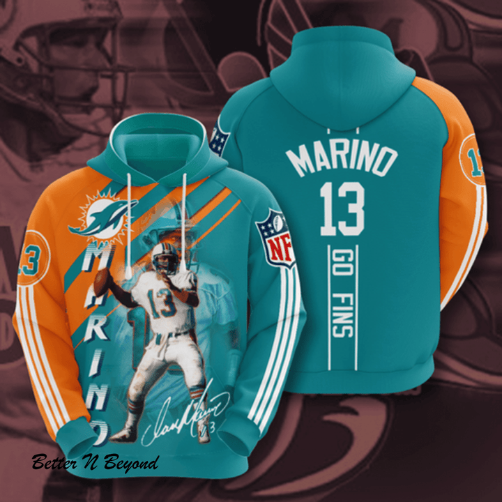Amazon Sports Team Nfl Miami Dolphins No144 Hoodie 3D, 3D All Over Print Model 4404