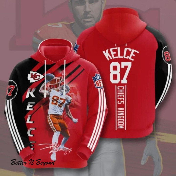 KELCE 87 Kansas City Chiefs 3D Hoodie For Men For Women All Over Printed Hoodie