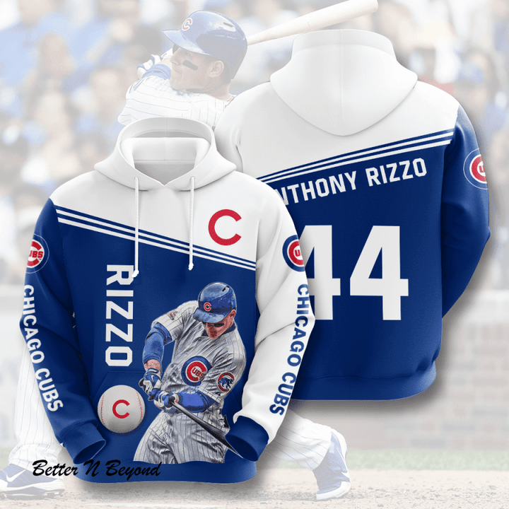 Anthony Rizzo Chicago Cubs Men And Women 3D Full Printing Hoodie Chicago Cubs 3D Full Printing Shirt