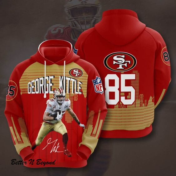 Sports American Football Nfl San Francisco 49ers George Kittle Usa 1027 Hoodie 3D