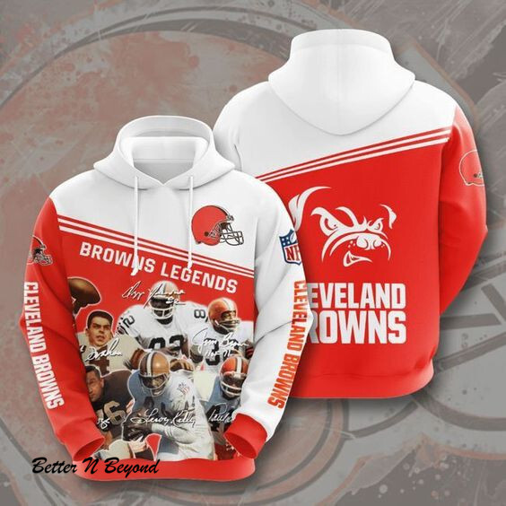 Cleveland Browns Football Legend 57 Unisex 3D Hoodie Gift For Fans