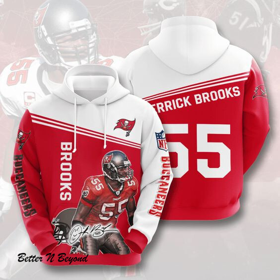 Tampa Bay Buccaneers Derrick Brooks 86 Unisex 3D Hoodie Gift For Fans